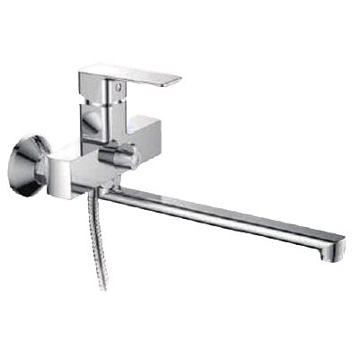 Смеситель для ванны однорычажный Frud длинный излив переключатель на корпусе Frud (арт. R22131)