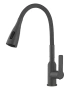 Смеситель для кухни однорычажный Yindaf гибкий излив графит FEINISE (арт. Y49159-23)