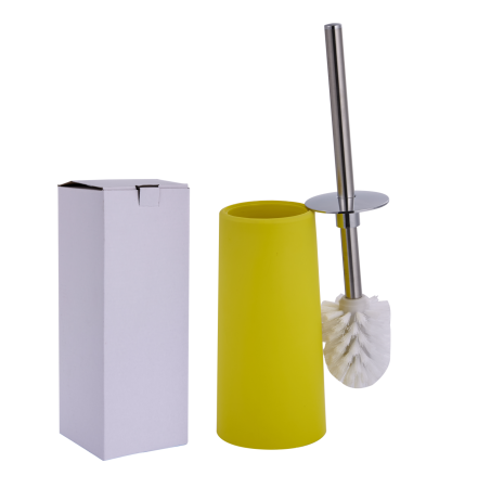 Ершик для унитаза хром/жёлтый FASHUN (арт. PL901-3) оптом от компании Аквалига
