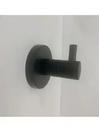 Крючок в ванную D-Lin одинарный черный латунь D-Lin (арт. D281111) оптом от компании Аквалига
