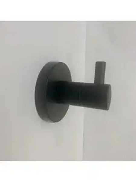 Крючок в ванную D-Lin одинарный черный латунь D-Lin (арт. D281111) оптом от компании Аквалига
