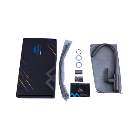 Смеситель для кухни однорычажный Fashun высокий излив графит FASHUN (арт. A54025-17)