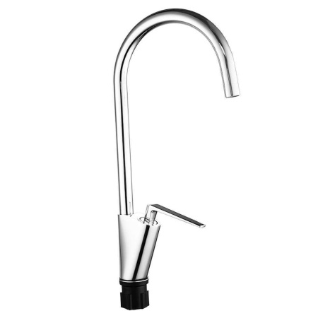 Смеситель для кухни однорычажный Fashun высокий излив на гайке латунь FASHUN (арт. A4161)