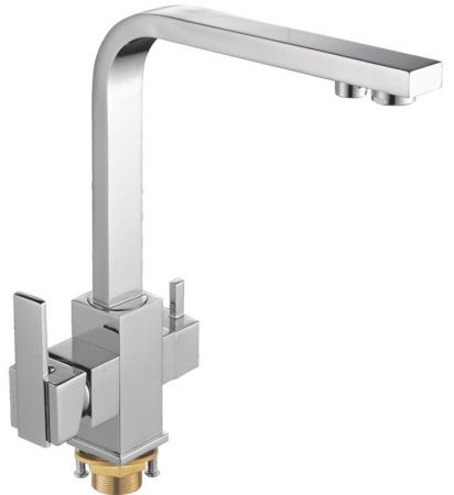 Смеситель для кухни Oute высокий излив на гайке для фильтра питьевой воды латунь OUTE (арт. T663B)