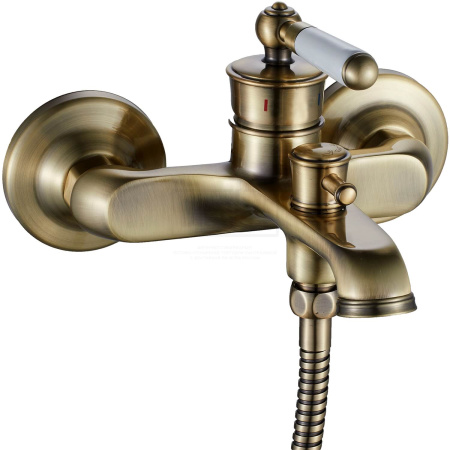 Смеситель для ванны однорычажный Oute короткий излив бронза латунь OUTE (арт. T10702Q)