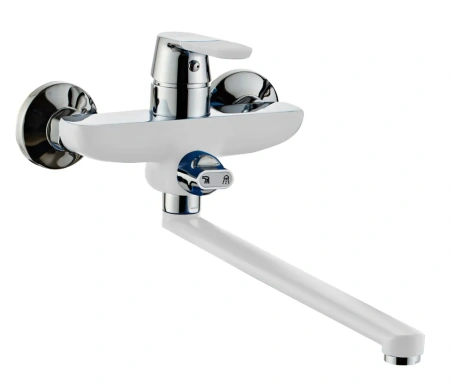 Смеситель для ванны однорычажный Feinise длинный излив белый FEINISE (арт. S25114-7-35F)