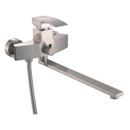 Смеситель для ванны однорычажный Oute длинный излив сатин латунь OUTE (арт. T1063L)