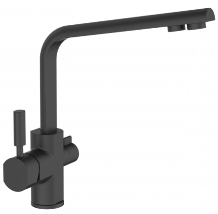 Смеситель для кухни Oute для фильтра питьевой воды высокий излив чёрный латунь OUTE (арт. T61103BK-2)