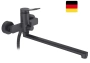 Смеситель для ванны однорычажный D-Lin длинный излив чёрный D-Lin (арт. D147364-A)