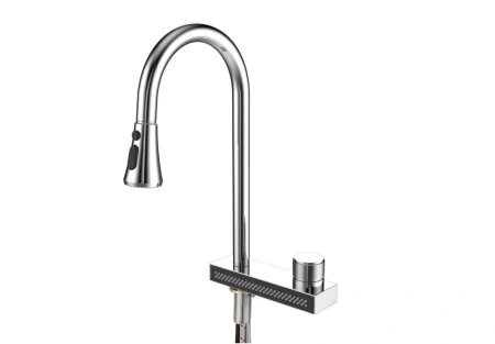 Смеситель для кухни однорычажный Yindaf высокий излив нержавейка Yindaf (арт. Y40164)