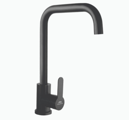 Смеситель для кухни однорычажный Fashun высокий излив чёрный FASHUN (арт. A54201-7)