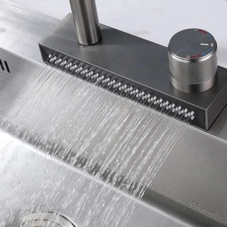 Смеситель для кухни однорычажный Yindaf высокий излив нержавейка Yindaf (арт. Y40164)