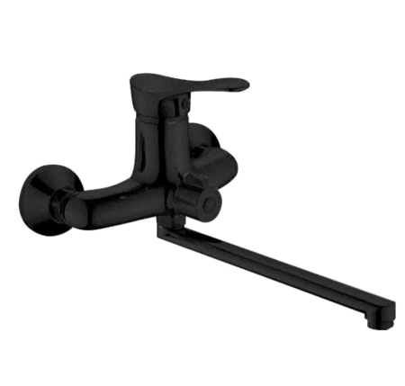 Смеситель для ванны однорычажный Feinise длинный излив чёрный FEINISE (арт. S25108-8-35F)