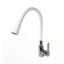 Смеситель для кухни Pursh гибкий излив хром/белый Pursh (арт. R99307-W8)