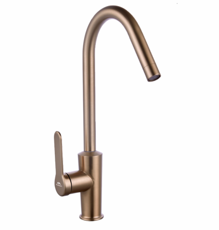 Смеситель для кухни однорычажный Fashun высокий излив бронза FASHUN (арт. A54025-21)