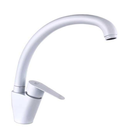 Смеситель для кухни однорычажный Fashun высокий излив белый FASHUN (арт. A54113-8)