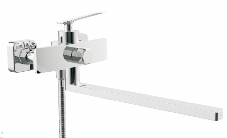 Смеситель для ванны однорычажный Oute длинный излив латунь OUTE (арт. T11223)